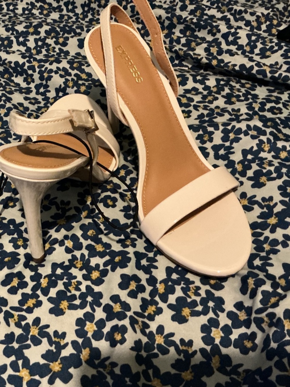 Express White Heels